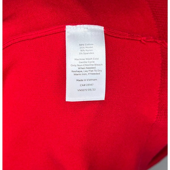 Talbots Plus women's Christmas red turtleneck pullover sweater long sleeve 2X - Picture 4 of 8